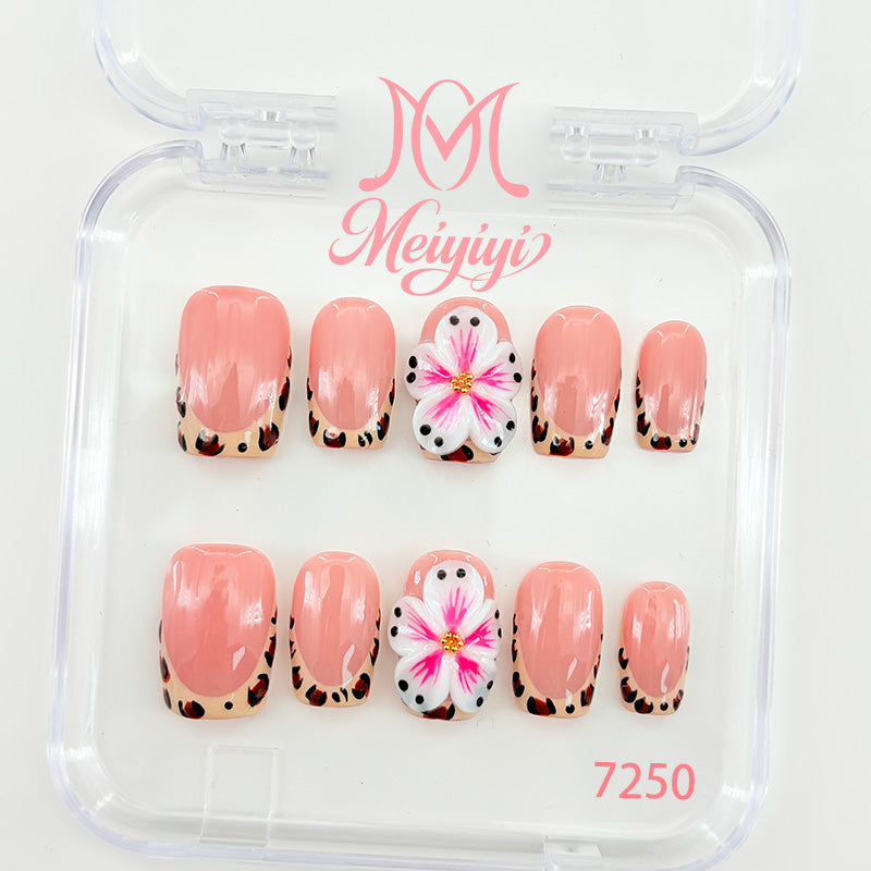 7250-MYY's designer original high-end design customized luxury hand-painted wearable nail art