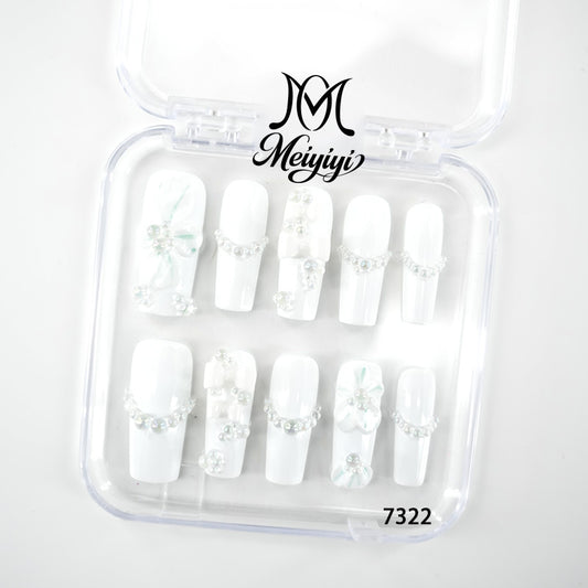 7322-MYY's designer original high-end design customized luxury hand-painted wearable nail art