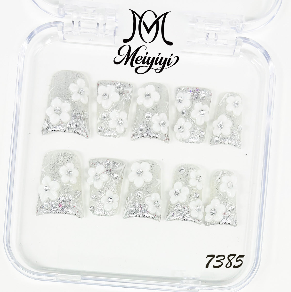 7385-MYY's designer original high-end design customized luxury hand-painted wearable nail art
