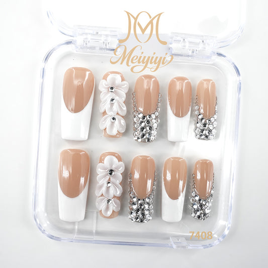 7408-MYY's designer original high-end design customized luxury hand-painted wearable nail art