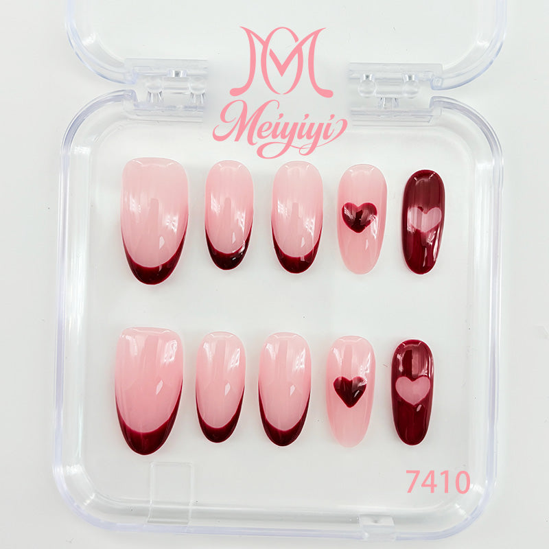 7410-MYY's designer original high-end design customized luxury hand-painted wearable nail art