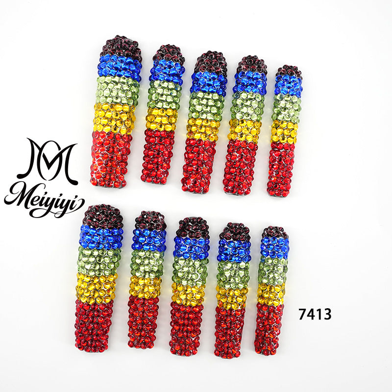 7413-MYY's designer original high-end design customized luxury hand-painted wearable nail art
