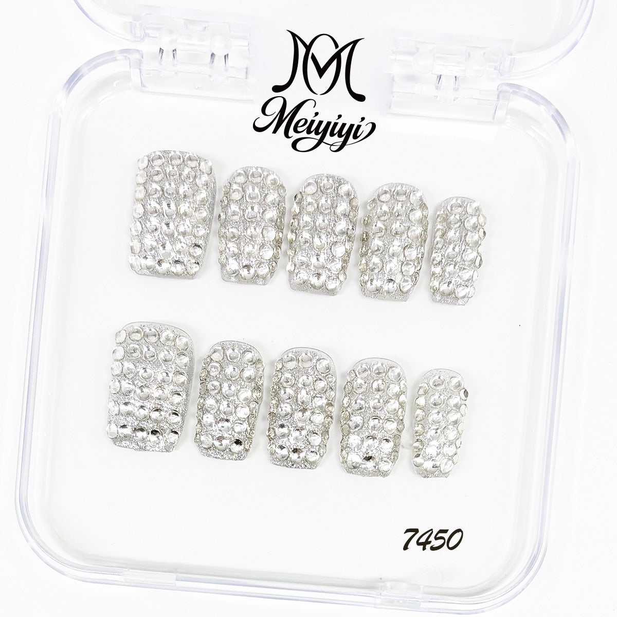 7450-MYY's designer original high-end design customized luxury hand-painted wearable nail art