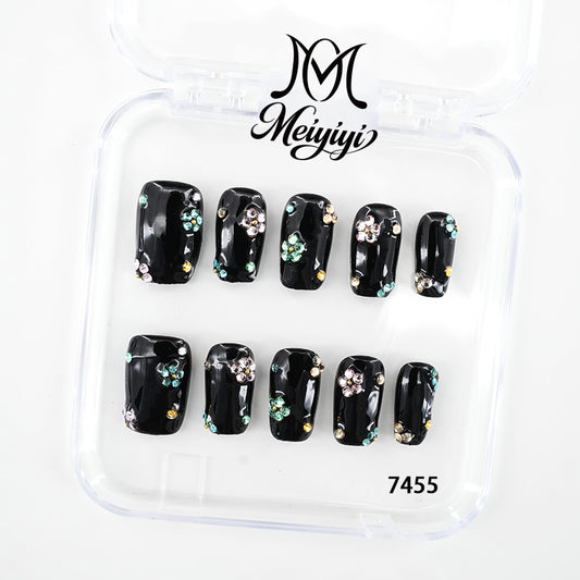 7455-MYY's designer original high-end design customized luxury hand-painted wearable nail art