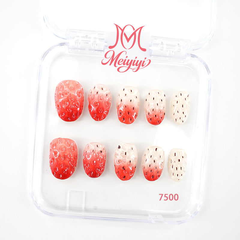 7500-MYY's designer original high-end design customized luxury hand-painted wearable nail art