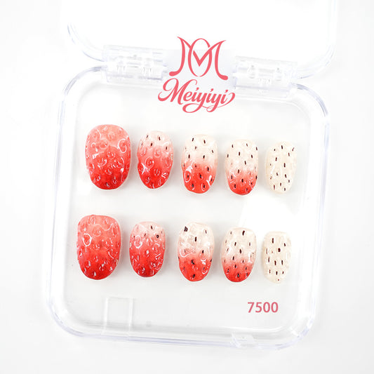 7500-MYY's designer original high-end design customized luxury hand-painted wearable nail art