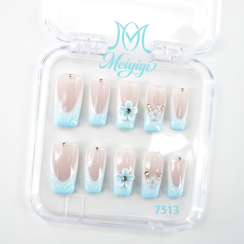 7513-MYY's designer original high-end design customized luxury hand-painted wearable nail art