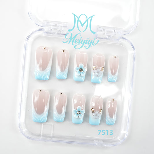 7513-MYY's designer original high-end design customized luxury hand-painted wearable nail art