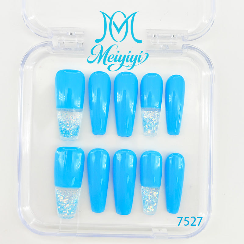 7527-MYY's designer original high-end design customized luxury hand-painted wearable nail art