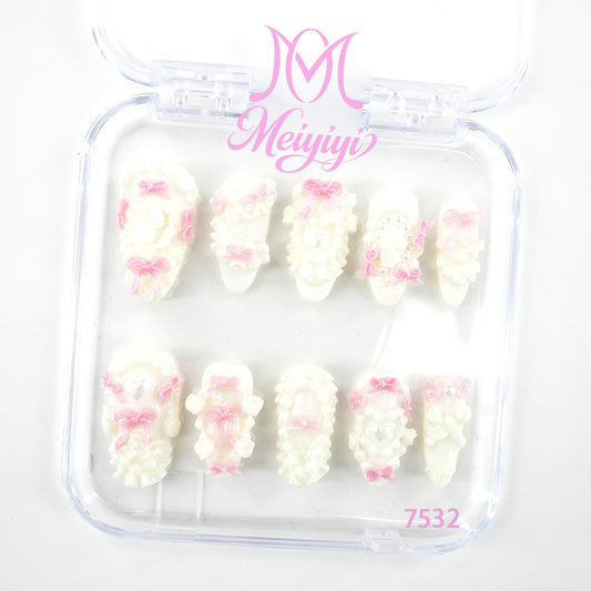 7532-MYY's designer original high-end design customized luxury hand-painted wearable nail art
