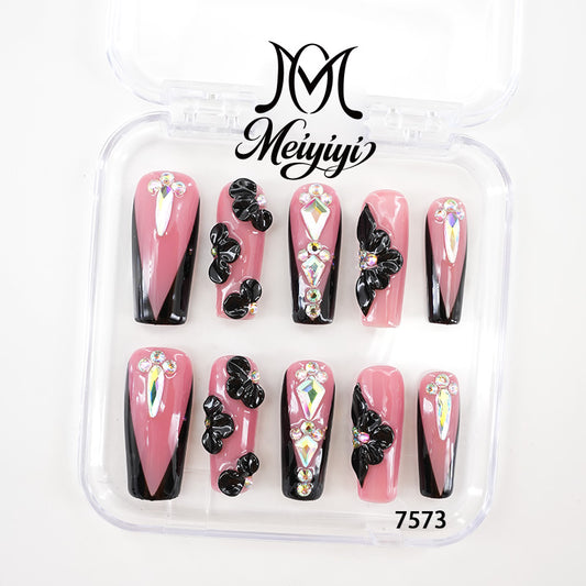 7573-MYY's designer original high-end design customized luxury hand-painted wearable nail art