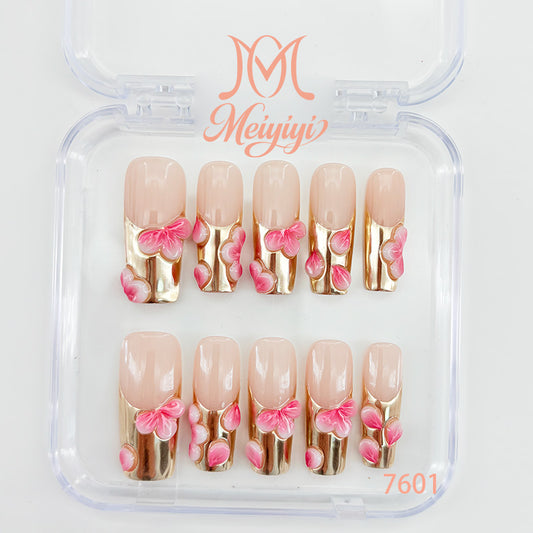 7601-MYY's designer original high-end design customized luxury hand-painted wearable nail art