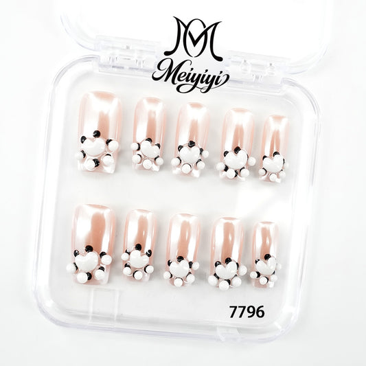 7796-MYY's designer original high-end design customized luxury hand-painted wearable nail art