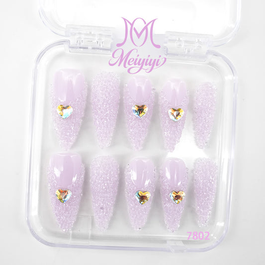 7802-MYY's designer original high-end design customized luxury hand-painted wearable nail art