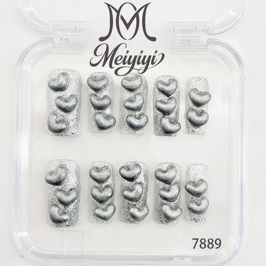 7889-MYY's designer original high-end design customized luxury hand-painted wearable nail art