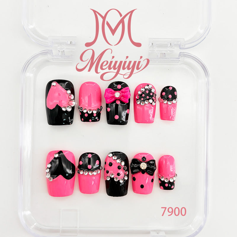 7900-MYY's designer original high-end design customized luxury hand-painted wearable nail art