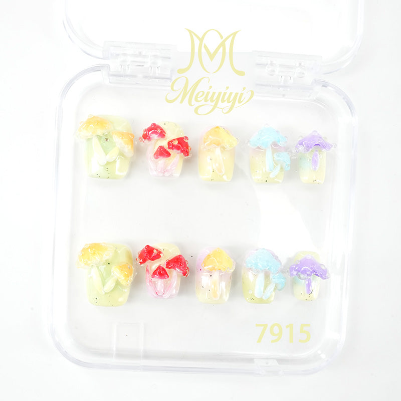7915-MYY's designer original high-end design customized luxury hand-painted wearable nail art