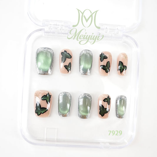 7929-MYY's designer original high-end design customized luxury hand-painted wearable nail art