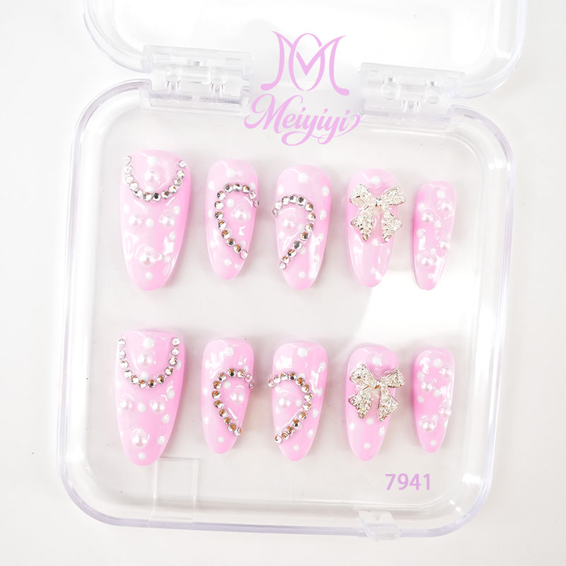 7941-MYY's designer original high-end design customized luxury hand-painted wearable nail art