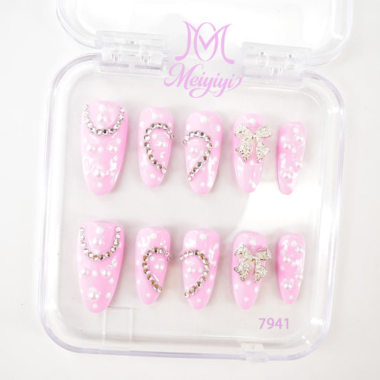 7941-MYY's designer original high-end design customized luxury hand-painted wearable nail art