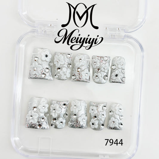 7944-MYY's designer original high-end design customized luxury hand-painted wearable nail art