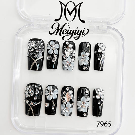 7965-MYY's designer original high-end design customized luxury hand-painted wearable nail art