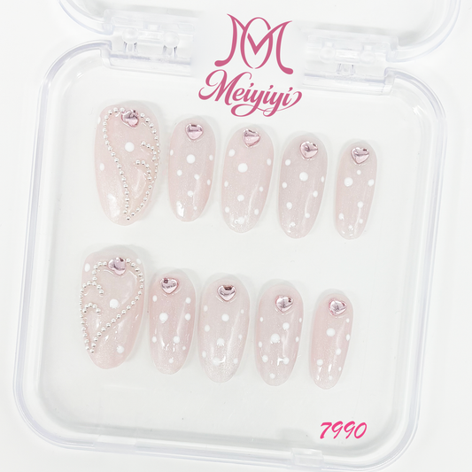 7990-MYY's designer original high-end design customized luxury hand-painted wearable nail art