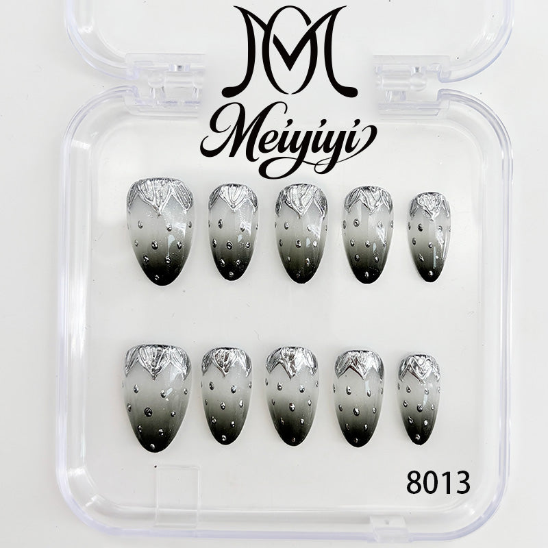 8013-MYY's designer original high-end design customized luxury hand-painted wearable nail art