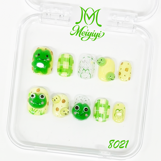 8021-MYY's designer original high-end design customized luxury hand-painted wearable nail art