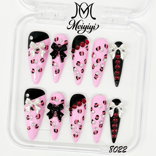 8022-MYY's designer original high-end design customized luxury hand-painted wearable nail art