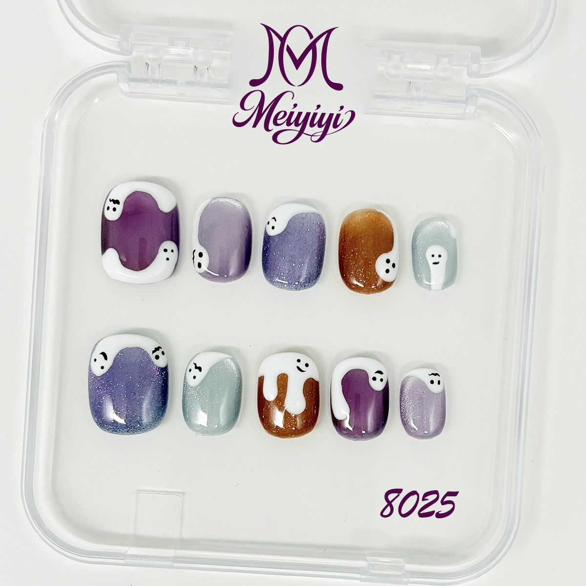 8025-MYY's designer original high-end design customized luxury hand-painted wearable nail art