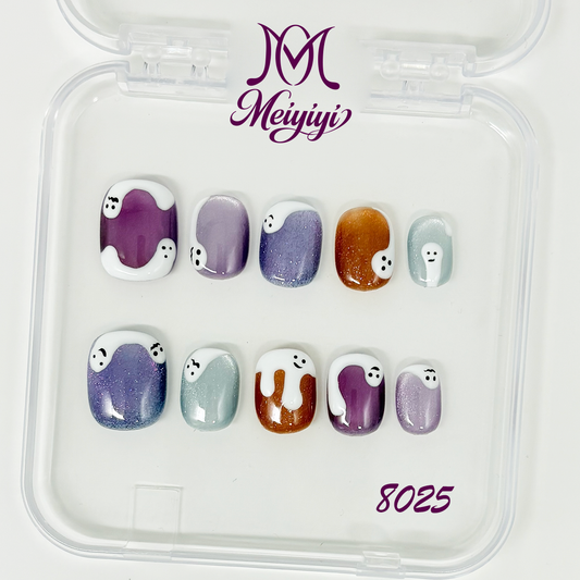 8025-MYY's designer original high-end design customized luxury hand-painted wearable nail art