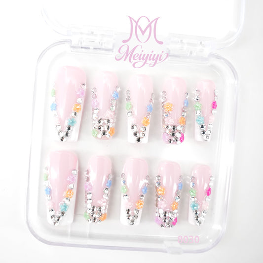 8030-MYY's designer original high-end design customized luxury hand-painted wearable nail art