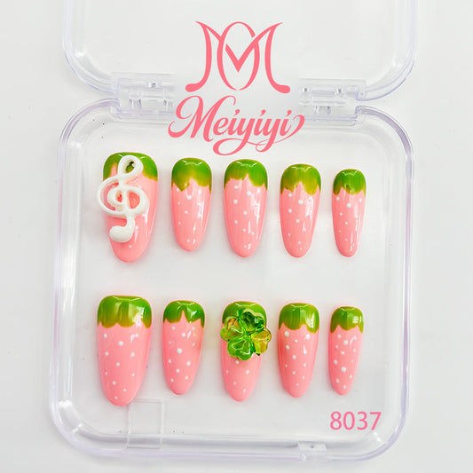 8037-MYY's designer original high-end design customized luxury hand-painted wearable nail art