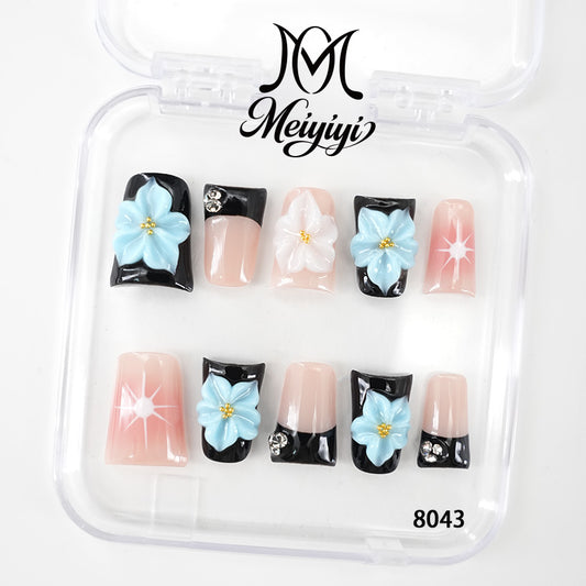 8043-MYY's designer original high-end design customized luxury hand-painted wearable nail art