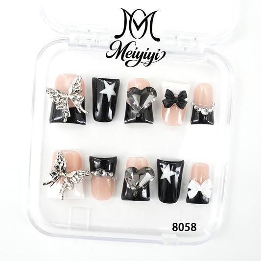 8058-MYY's designer original high-end design customized luxury hand-painted wearable nail art