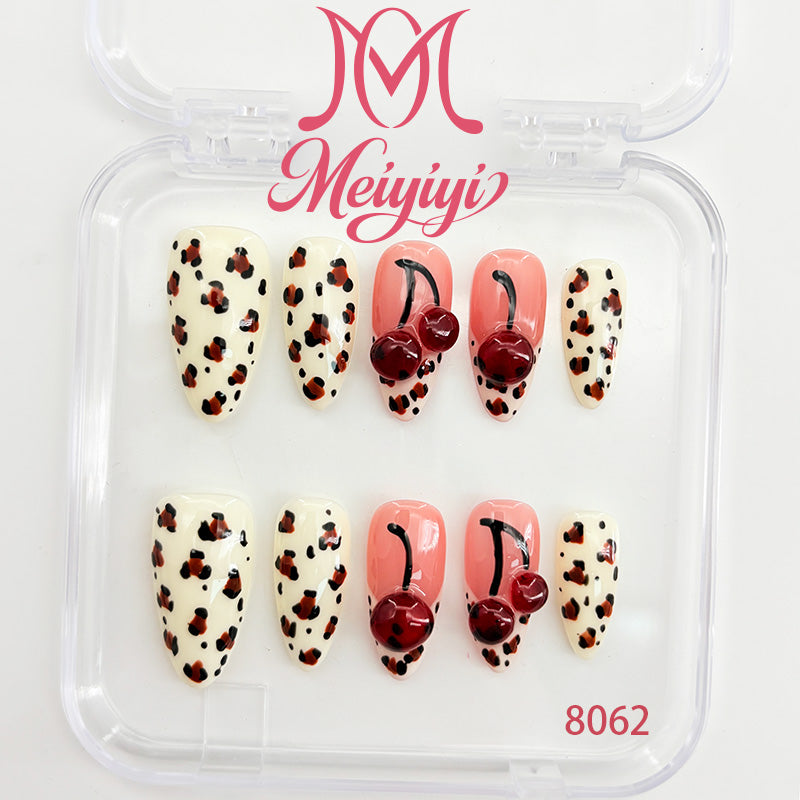 8062-MYY's designer original high-end design customized luxury hand-painted wearable nail art