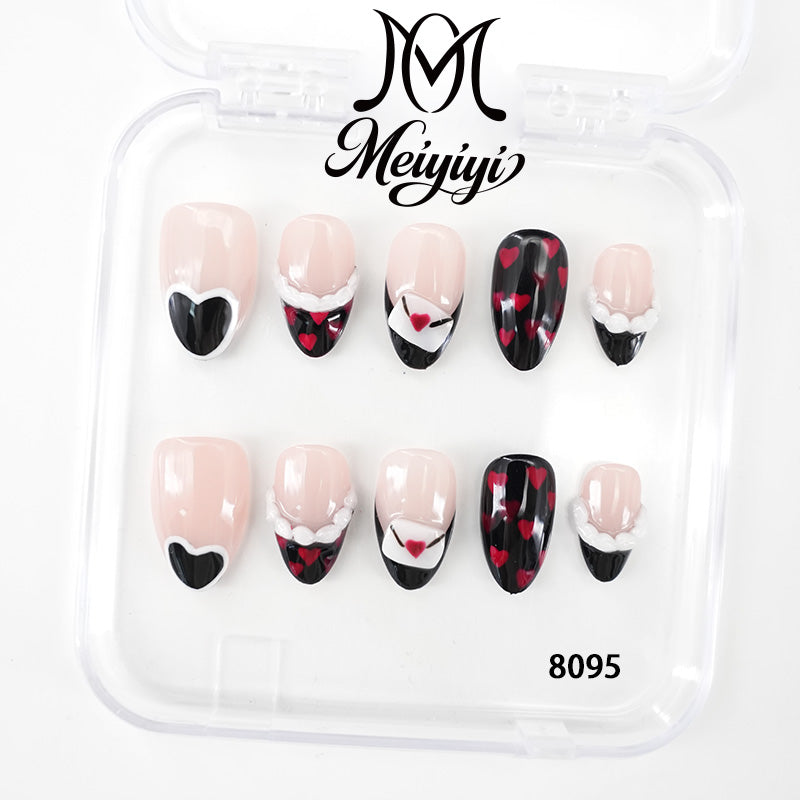 8095-MYY's designer original high-end design customized luxury hand-painted wearable nail art