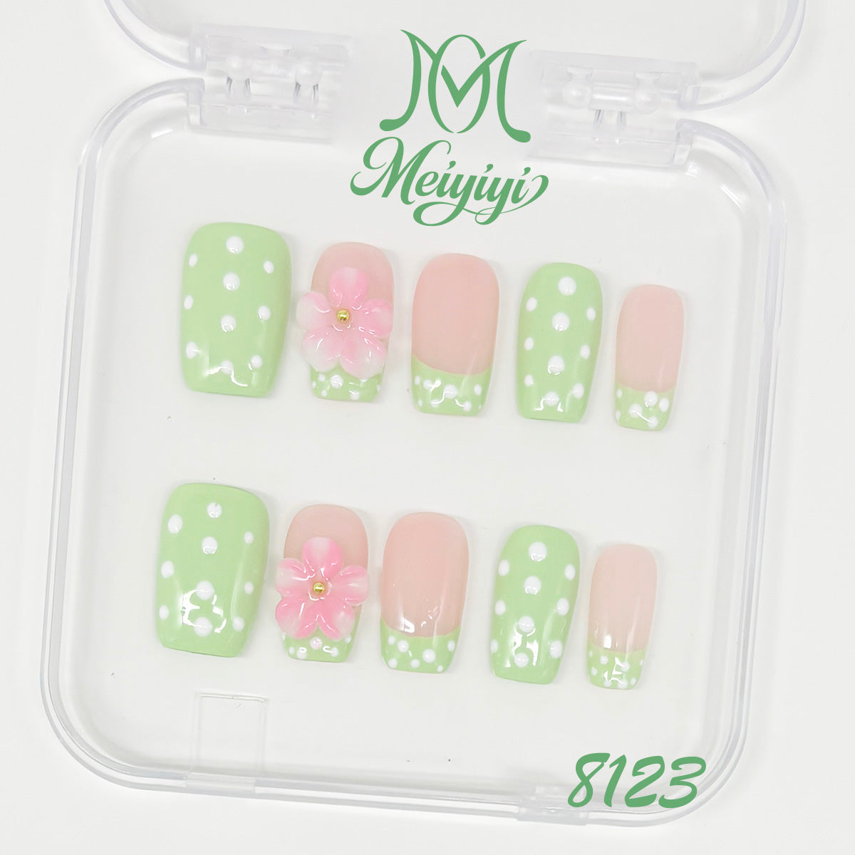 8123-MYY's designer original high-end design customized luxury hand-painted wearable nail art