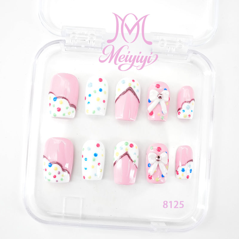 8125-MYY's designer original high-end design customized luxury hand-painted wearable nail art