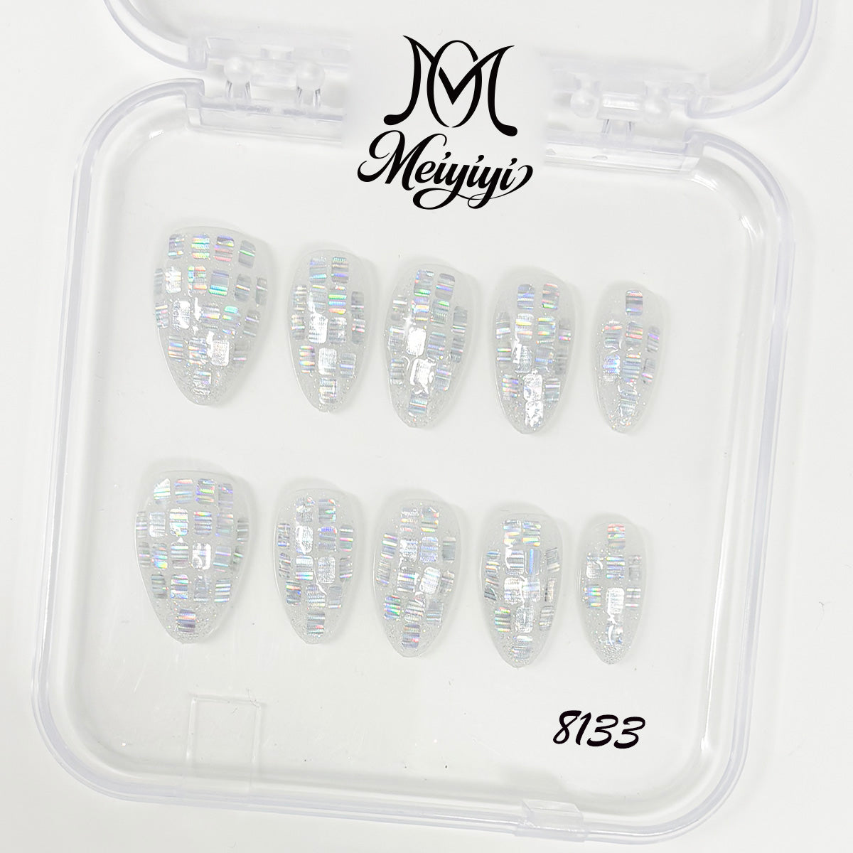 8133-MYY's designer original high-end design customized luxury hand-painted wearable nail art
