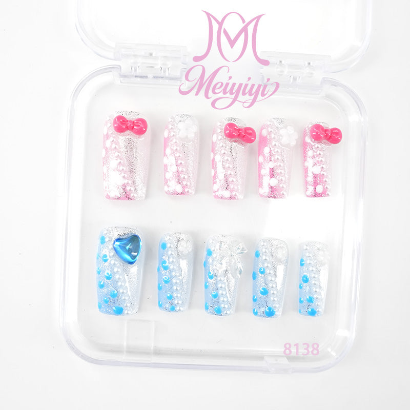 8138-MYY's designer original high-end design customized luxury hand-painted wearable nail art