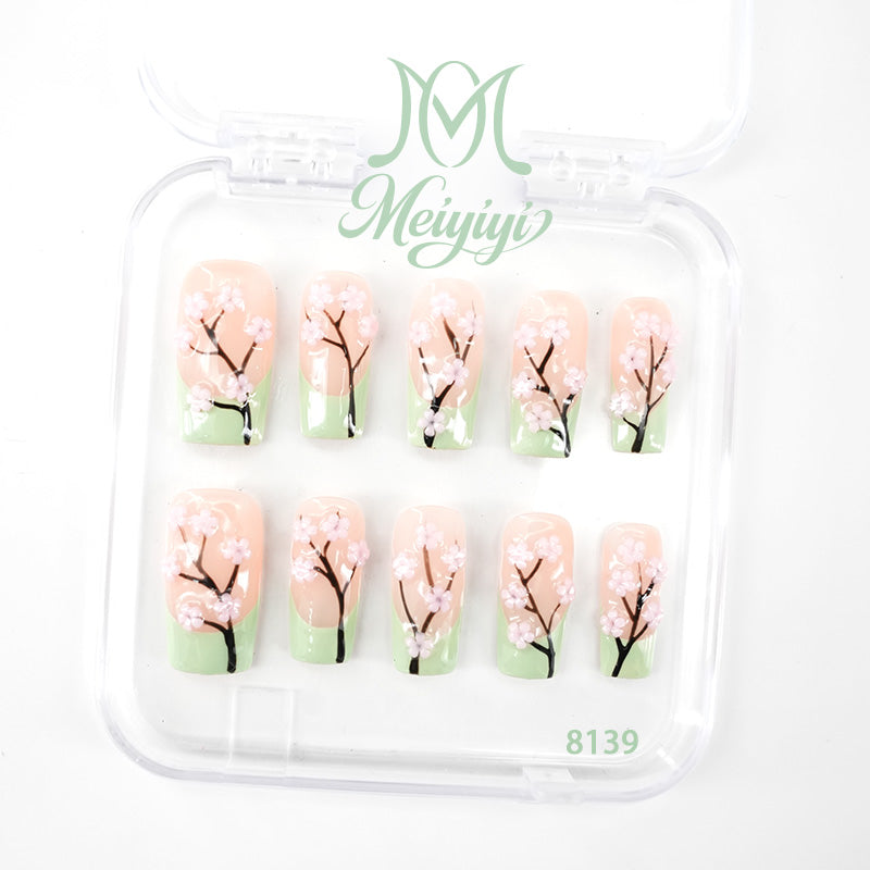 8139-MYY's designer original high-end design customized luxury hand-painted wearable nail art