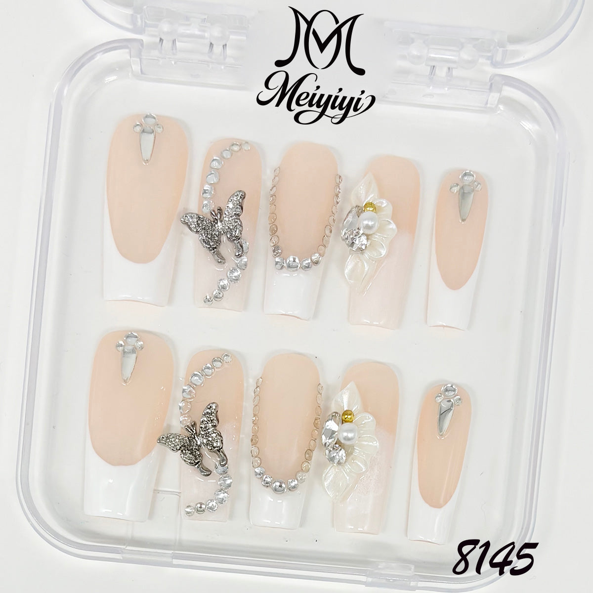 8145-MYY's designer original high-end design customized luxury hand-painted wearable nail art