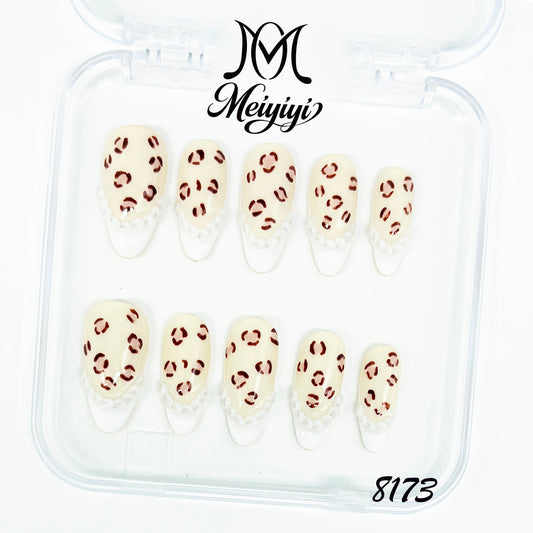 8173-MYY's designer original high-end design customized luxury hand-painted wearable nail art