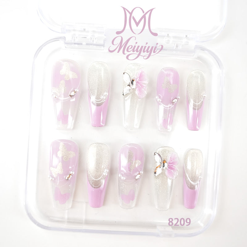 8209-MYY's designer original high-end design customized luxury hand-painted wearable nail art