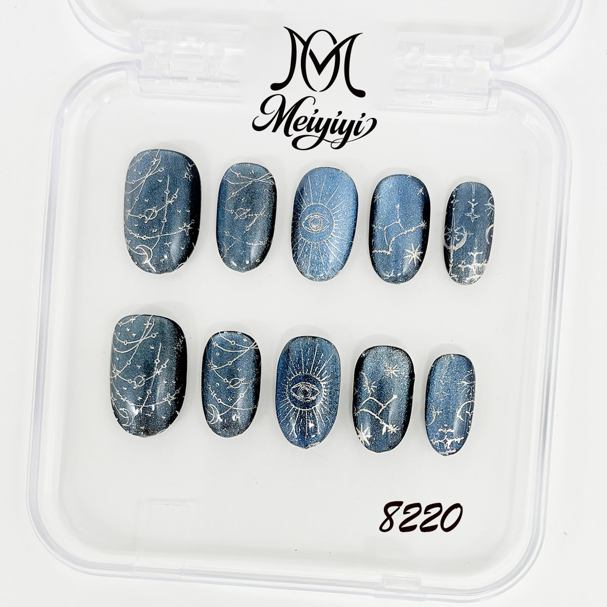 8220-MYY's designer original high-end design customized luxury hand-painted wearable nail art