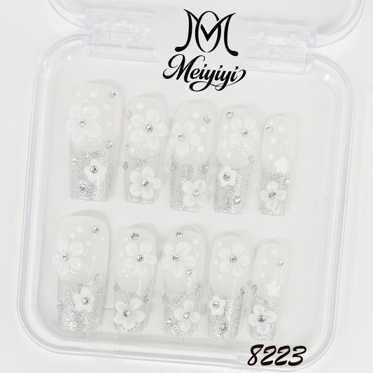 8223-MYY's designer original high-end design customized luxury hand-painted wearable nail art