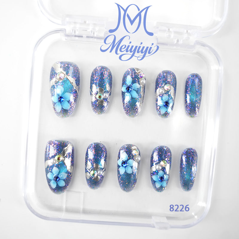 8226-MYY's designer original high-end design customized luxury hand-painted wearable nail art