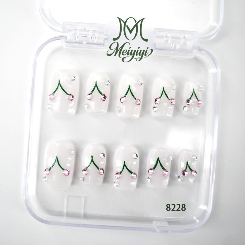 8228-MYY's designer original high-end design customized luxury hand-painted wearable nail art